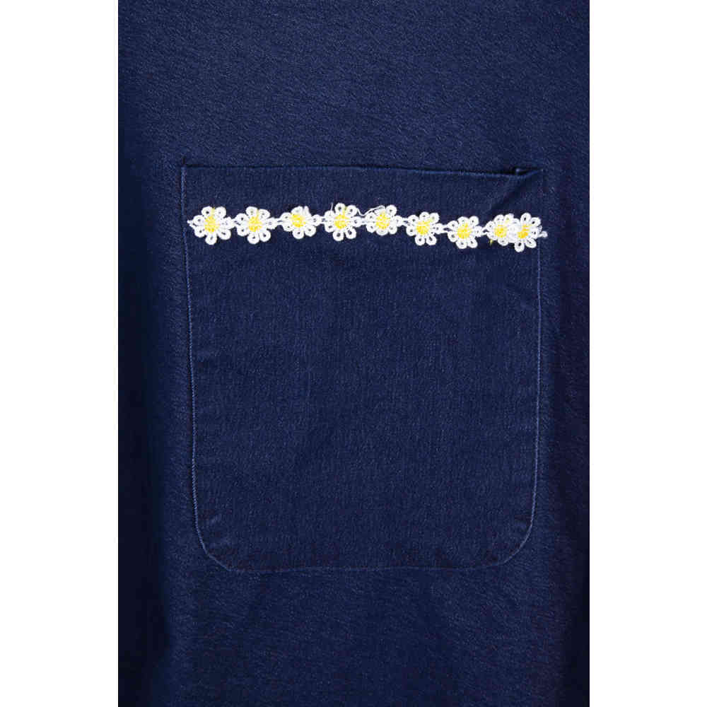 Voodoo Vixen - Daisy May Denim Flare jurk - Blauw